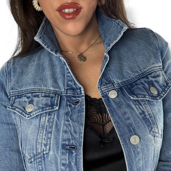 J. CREW light blue wash fitted denim jacket - Picture 1 of 16